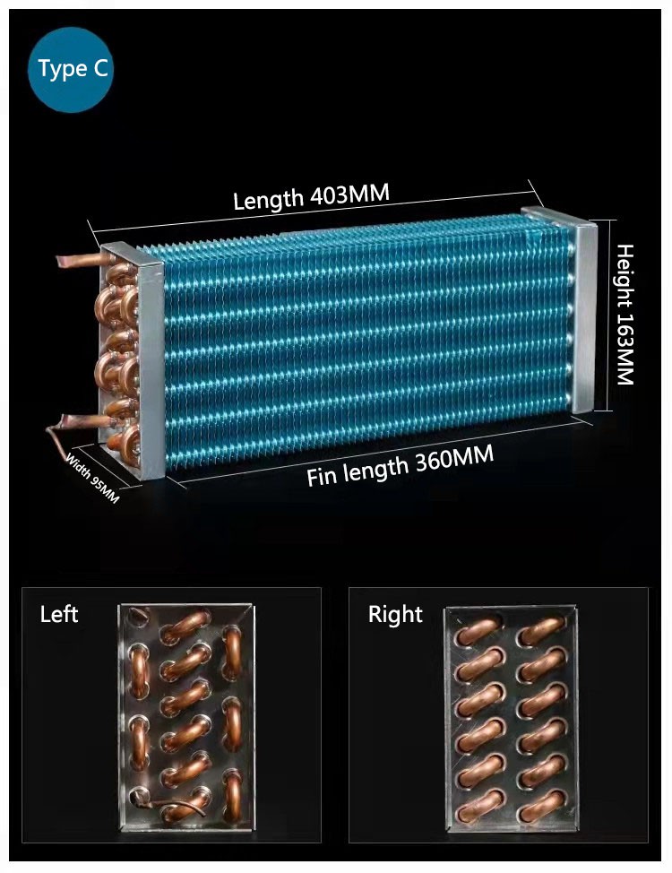 Copper Tube Fin Condenser for sale