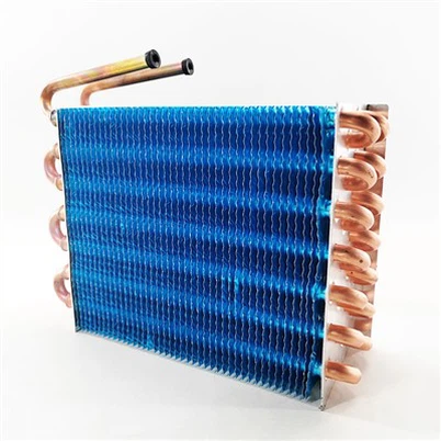 Elektrik Copper Tib aliminyòm Fin kondansasyon bobin