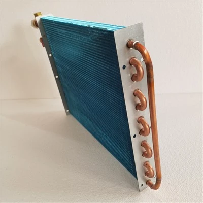 Air Cooled Copper Tib aliminyòm Fin Evaporator